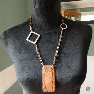 One of a Kind Copper Goddess Necklace